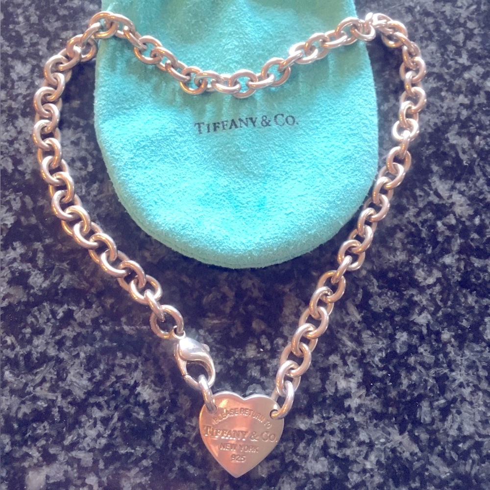 Authentic Tiffany’s silver chocker necklace